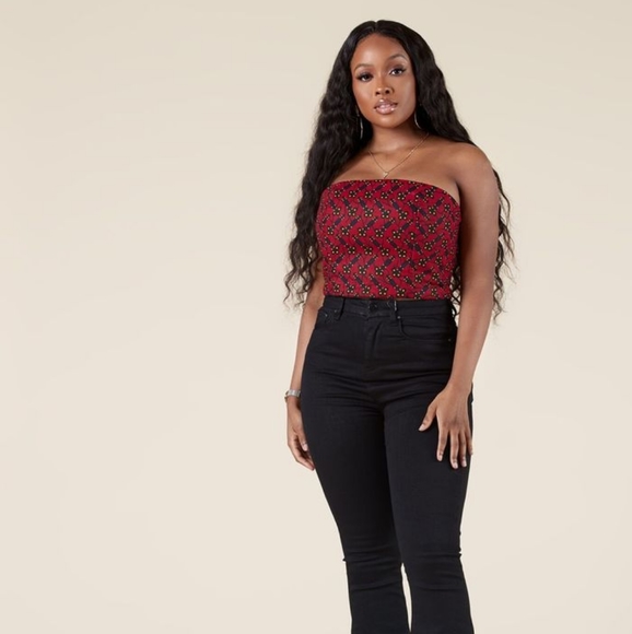 Grass Fields Tops - Grass Fields African Print Neela Crop Top- NWT-US2